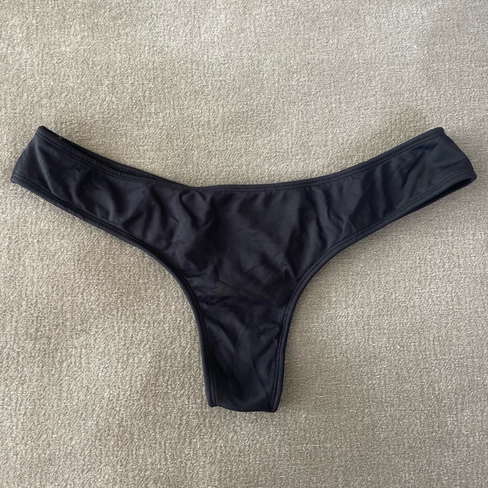 Midori Black Whale Tale Bikini Bottom